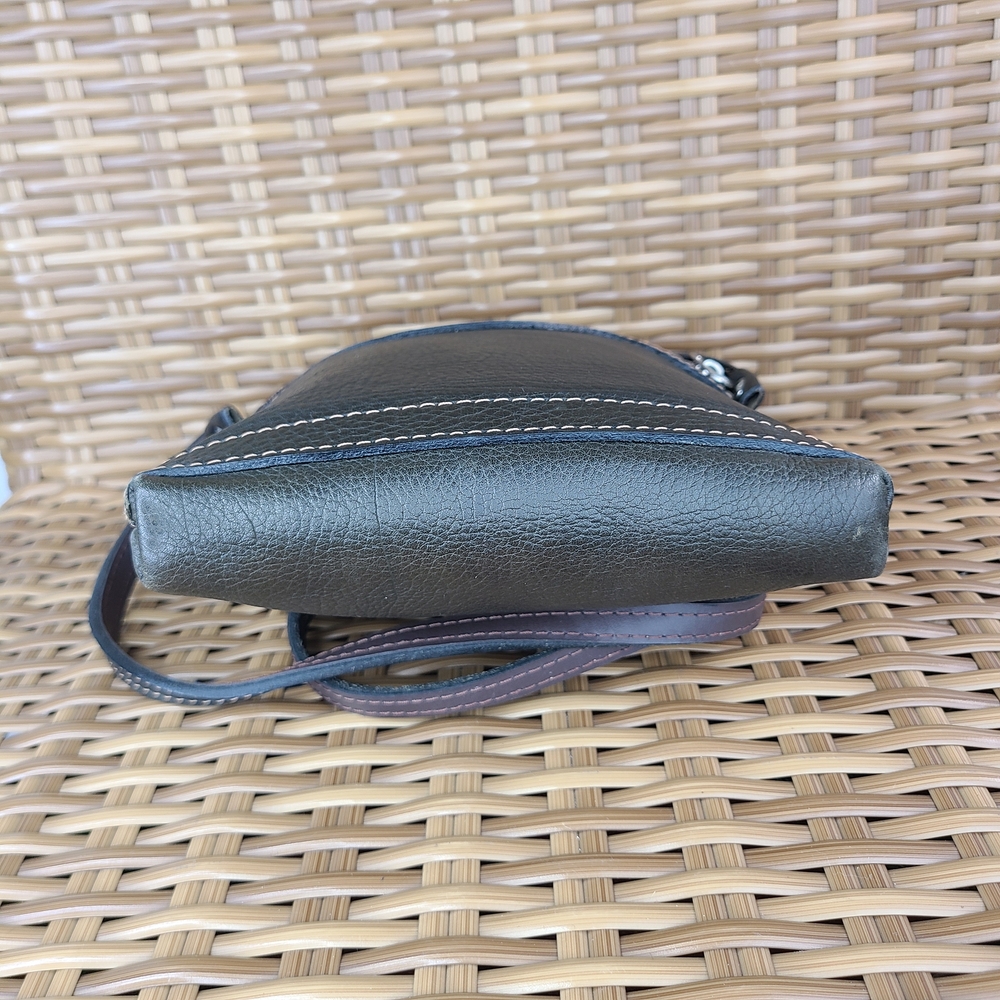 Cartera Bandolera Brown Leather Crossbody Bag Small - Picture 8 of 15